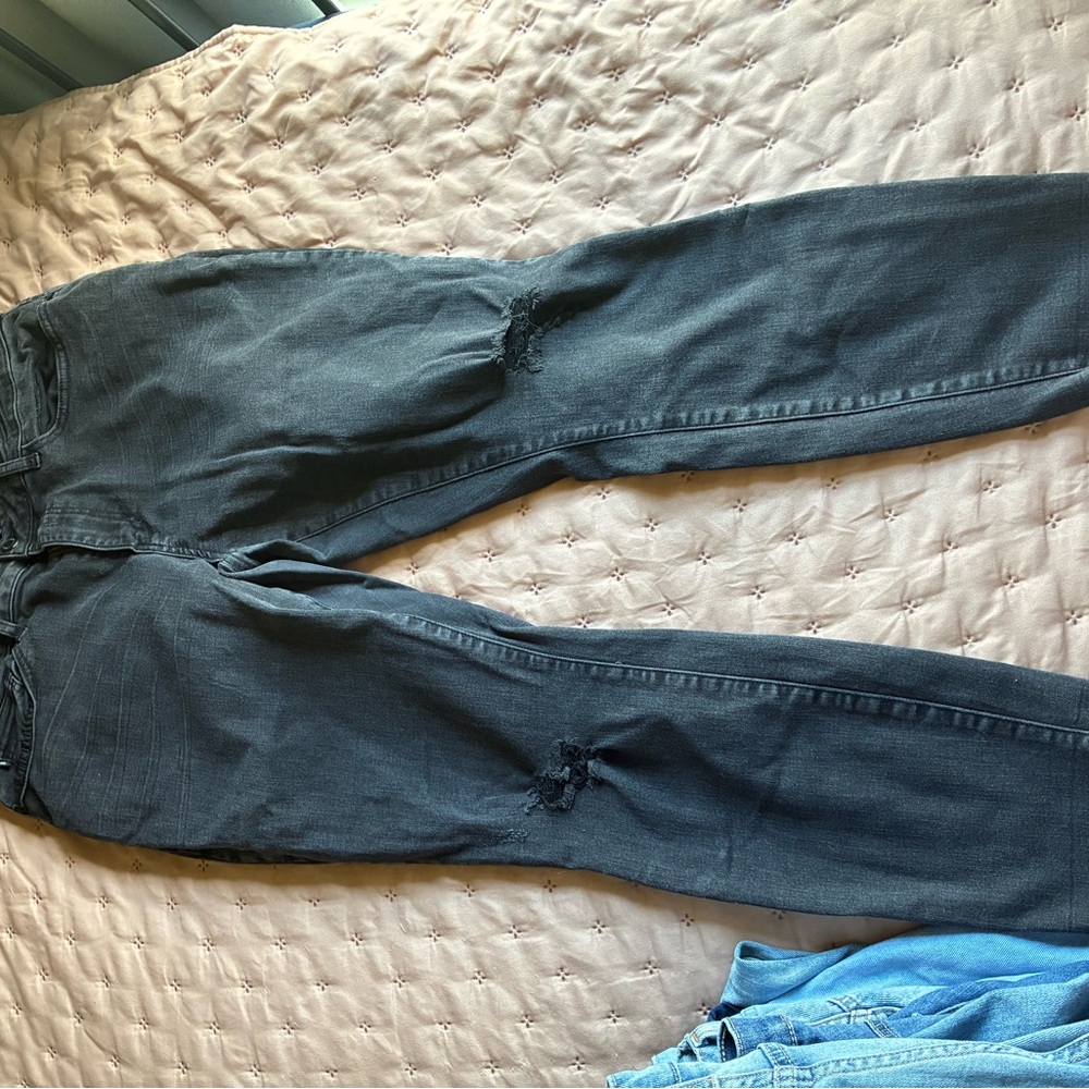 Judy Blue Dark Gray Distressed Women Jeans